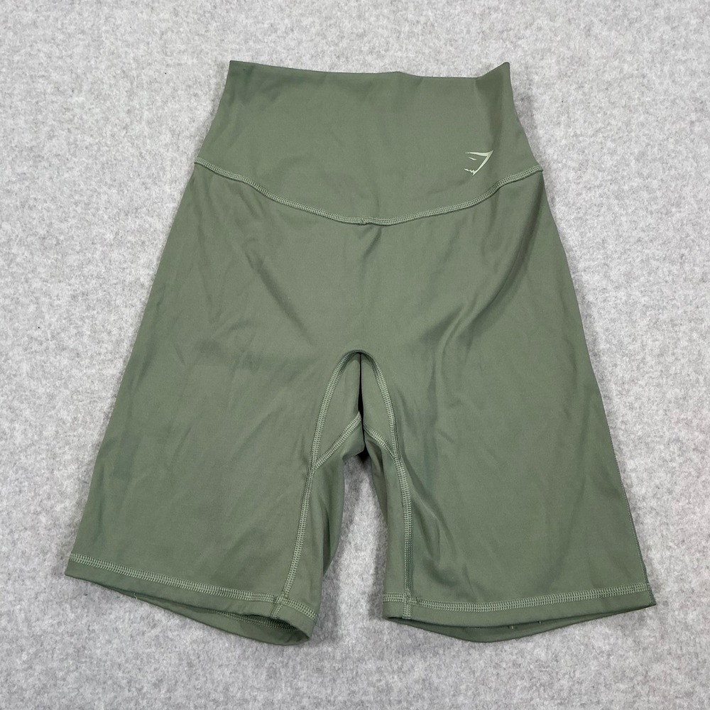 Gymshark Training Cycling Shorts XS Sage Green High Waisted Biker Shorts B3A7I